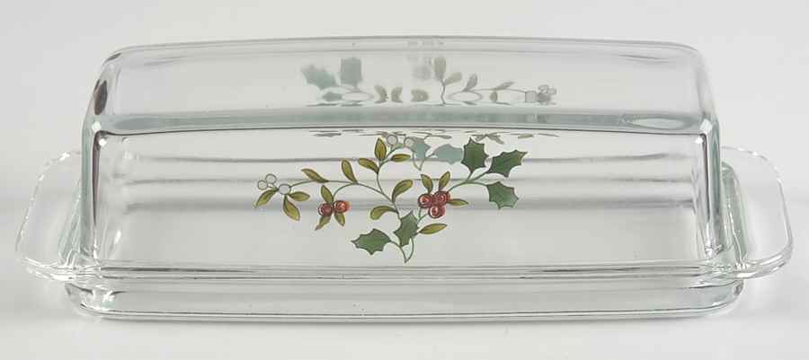 Winterberry Glassware 1/4 Lb Butter by Pfaltzgraff-1