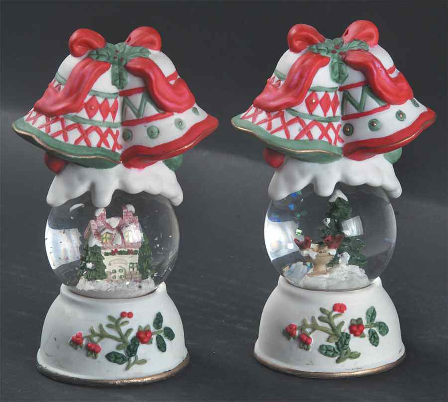 Winterberry Snow Globe Salt & Pepper Set by Pfaltzgraff-1