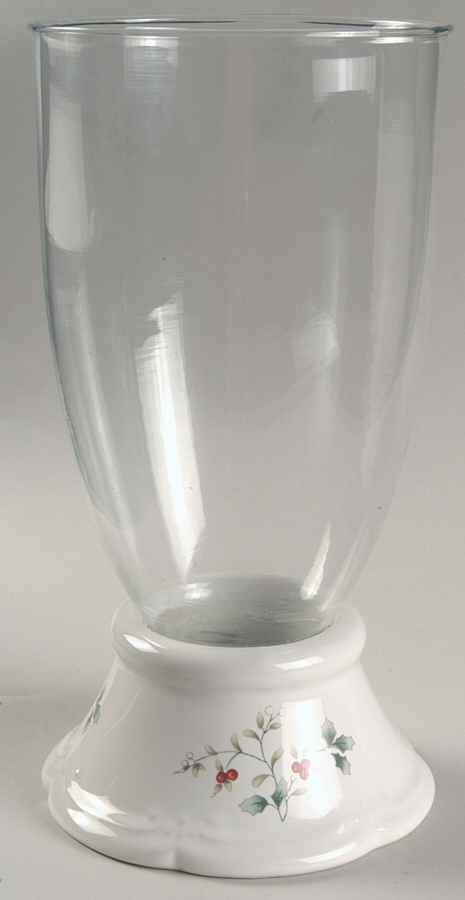 Winterberry Hurricane Lamp & Globe by Pfaltzgraff-1