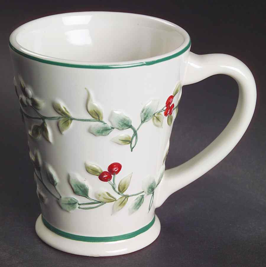Winterberry Embossed Mug by Pfaltzgraff-1