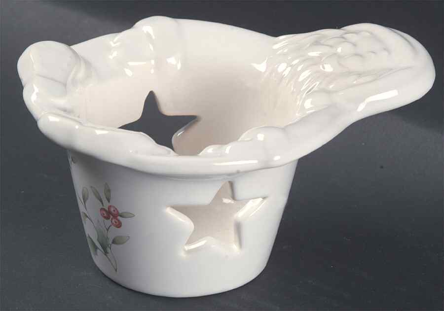 Winterberry Santa Votive Candleholder by Pfaltzgraff-1
