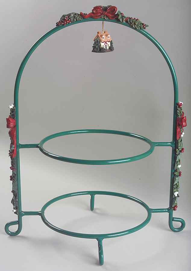 Winterberry 2 Tier Metal Plate Holder by Pfaltzgraff-1