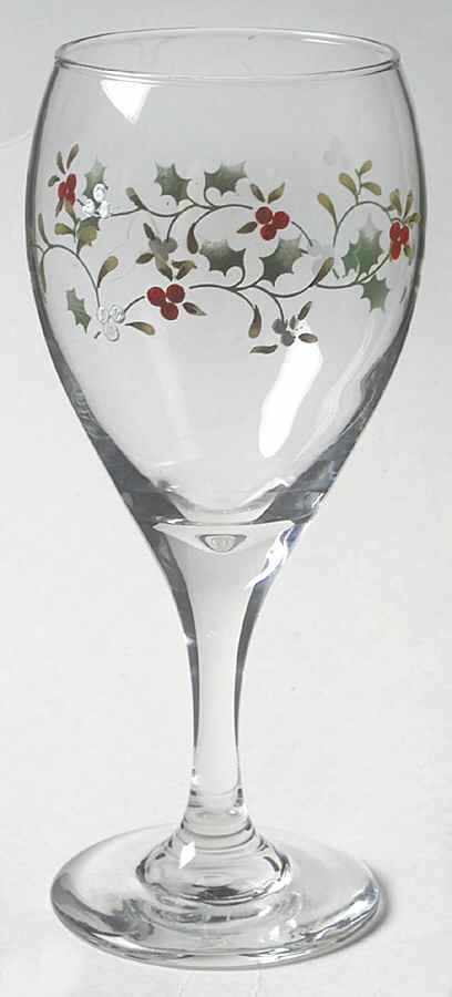 Winterberry 10 Oz Glassware Wine Goblet by Pfaltzgraff-1