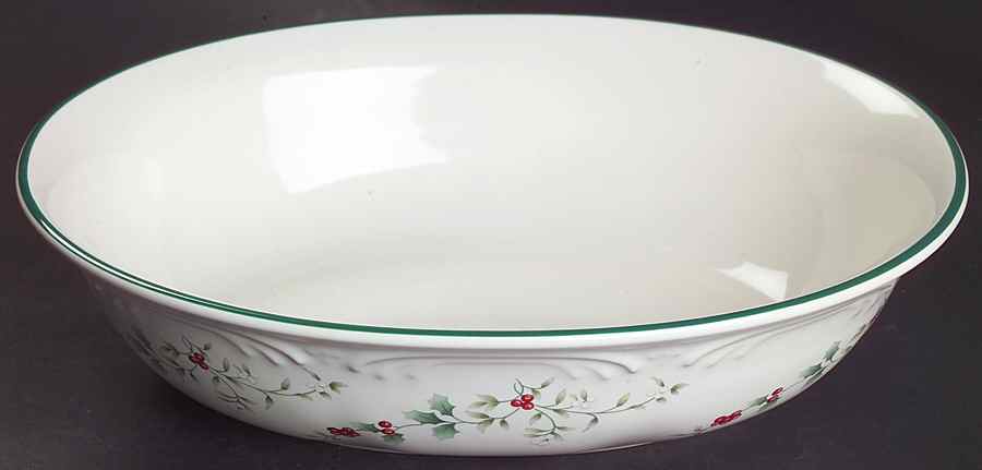 Winterberry 10" Oval Vegetable Bowl by Pfaltzgraff-1