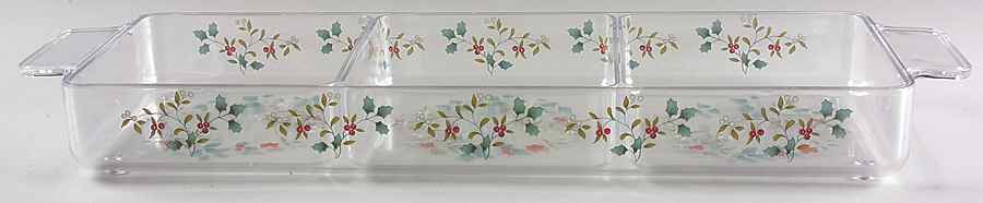 Winterberry 3 Part Acrylic Tray by Pfaltzgraff-1