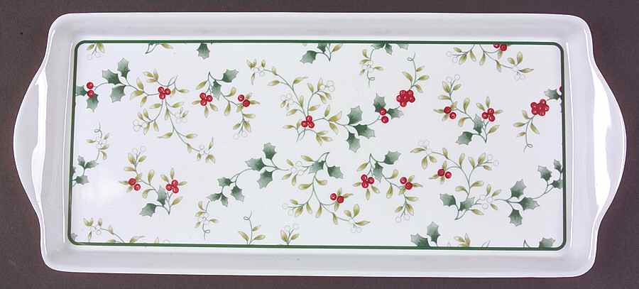 Winterberry 15" Melamine Sandwich Tray by Pfaltzgraff-1