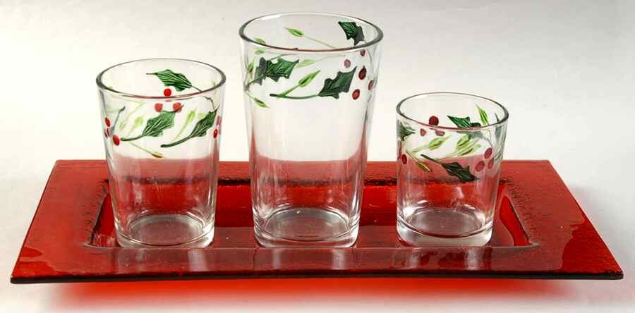 Winterberry 4 Pc Glassware Votive Garden by Pfaltzgraff-1