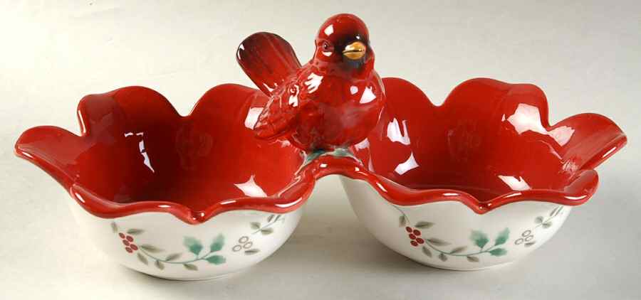 Winterberry Handled Divided Server by Pfaltzgraff-1