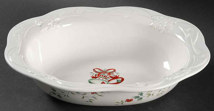Winterberry Sculpted Serving Bowl by Pfaltzgraff-1