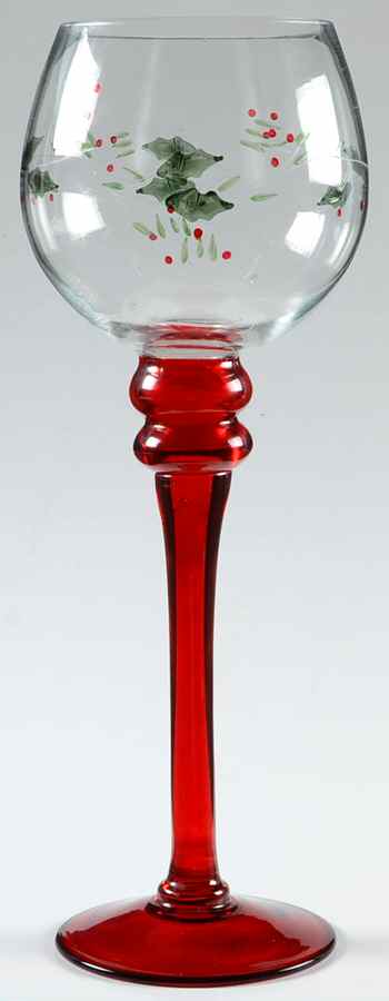 Winterberry 13" Glassware Candlestick by Pfaltzgraff-1