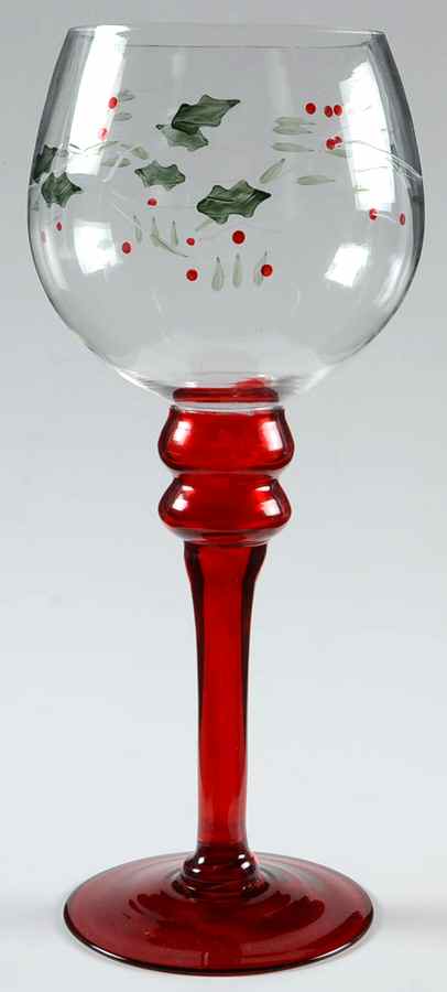 Winterberry 11" Glassware Candlestick by Pfaltzgraff-1