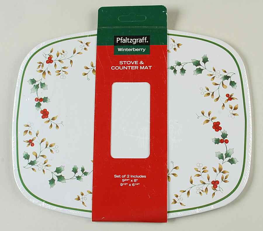 Winterberry 2-Piece Stove and Counter Mat by Pfaltzgraff-1