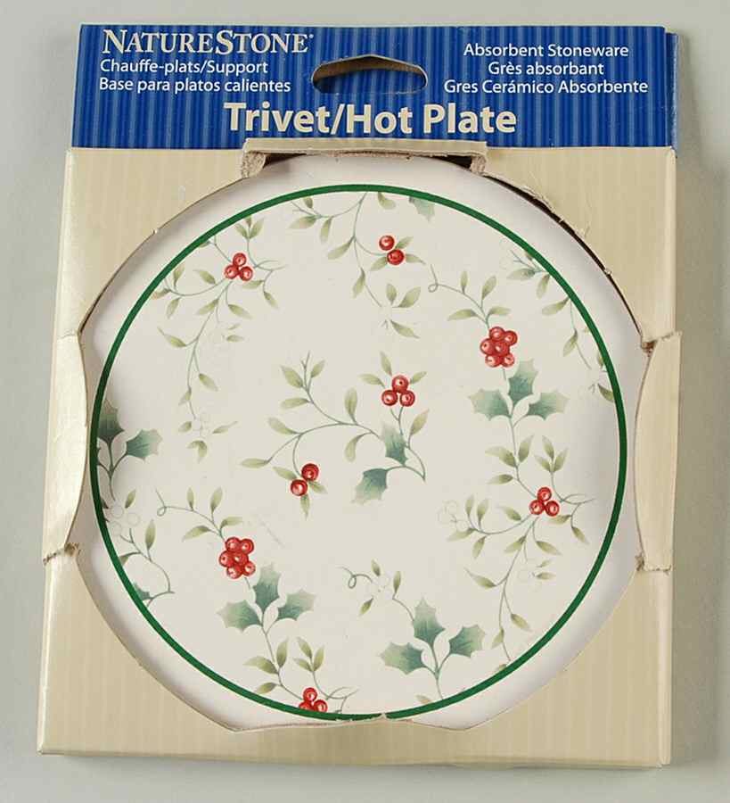 Winterberry Round Cork Back Trivet by Pfaltzgraff-1