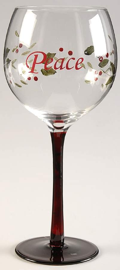 Winterberry Glassware Sentiments Wine by Pfaltzgraff-1