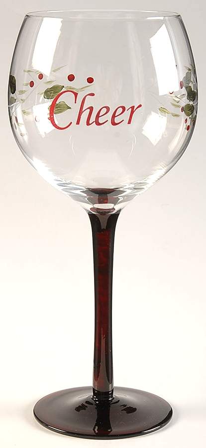 Winterberry Glassware Sentiments Wine by Pfaltzgraff-1