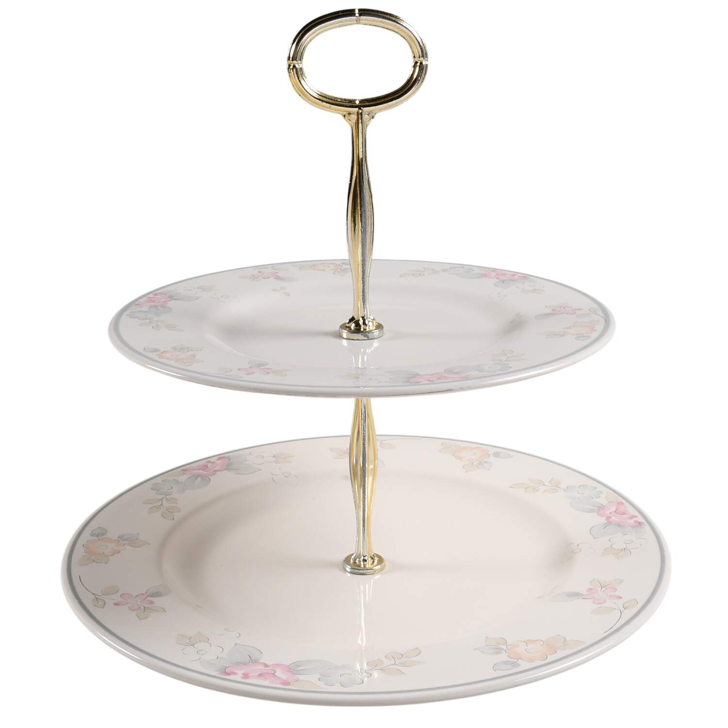 Wyndham 6 5/8"-10"  2 Tiered Serving Tray (Dp, Sp) HC by Pfaltzgraff-1