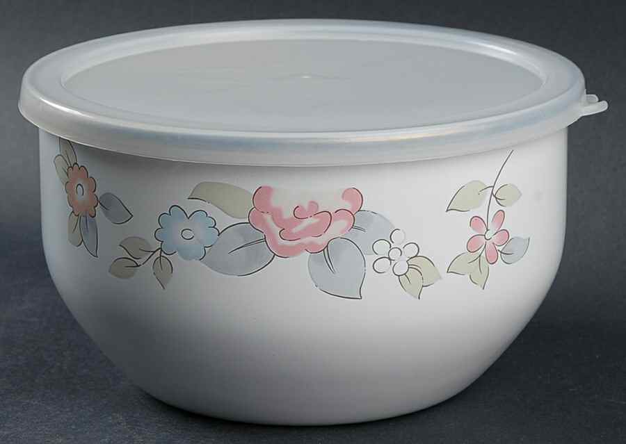 Wyndham 7" Metal Bowl & Plastic Lid by Pfaltzgraff-1