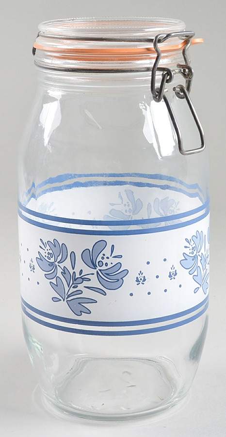 Yorktowne 10" Glassware Canister with Hinged Lid by Pfaltzgraff-1