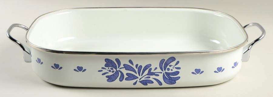 Yorktowne 16" Metal Rectangular Roaster by Pfaltzgraff-1