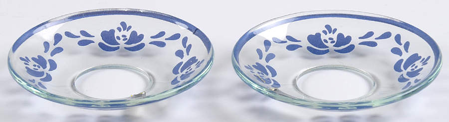 Yorktowne Glassware Bobeche/Candle Ring - Set of 2 by Pfaltzgraff-1
