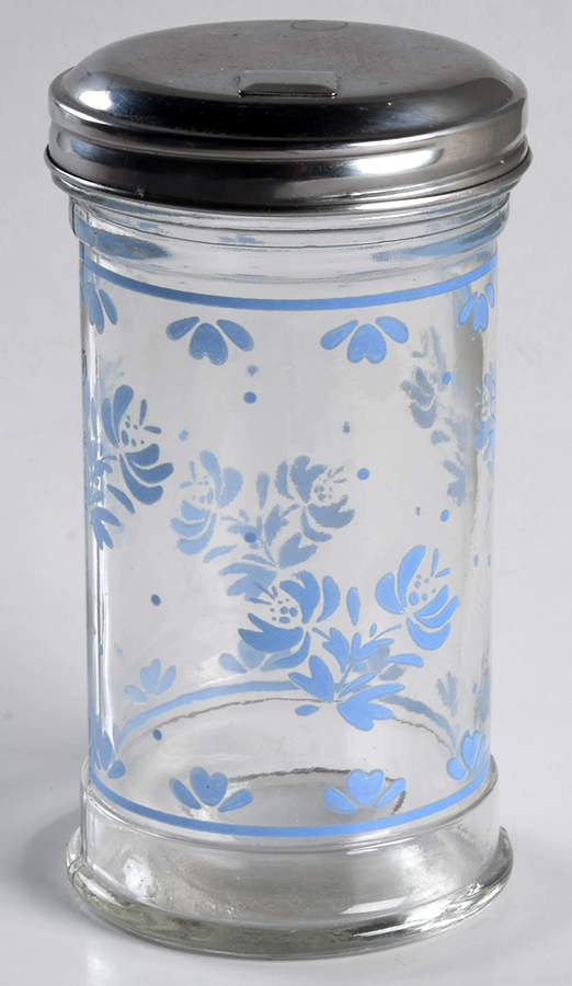 Yorktowne Glassware Sugar Pourer & Metal Lid by Pfaltzgraff-1