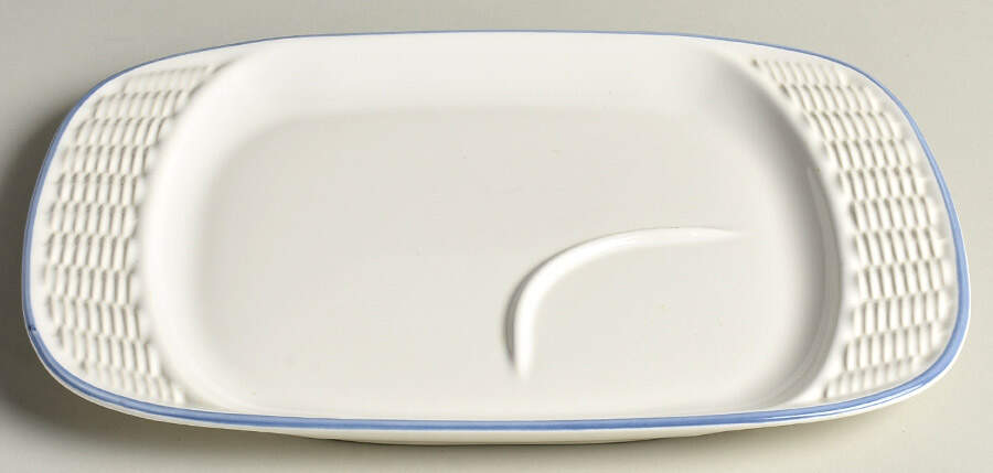 Yorktowne Rectangular Basketweave Snack Tray by Pfaltzgraff-1