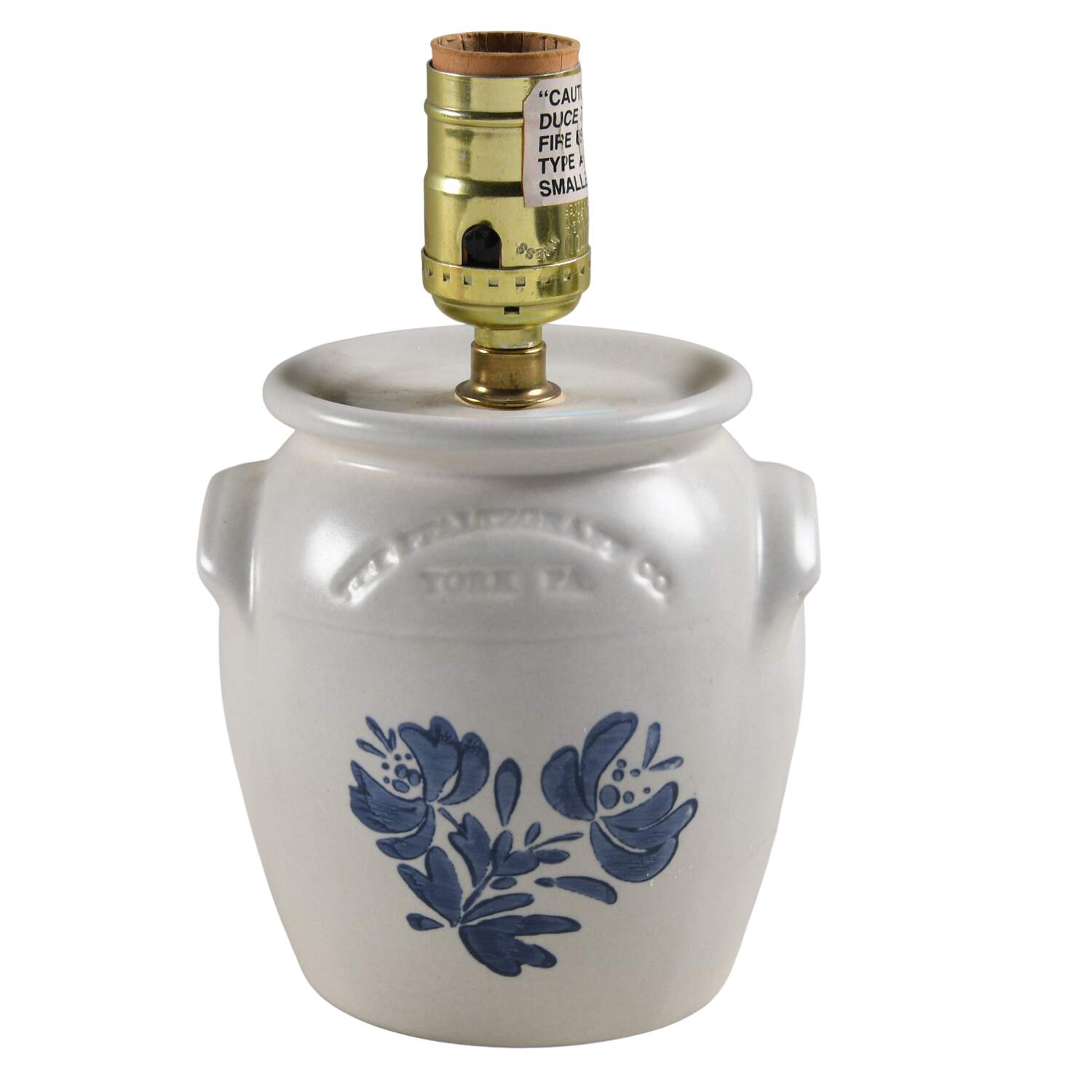 Yorktowne Crock Accent Lamp No Shade by Pfaltzgraff-1
