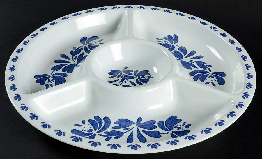 Yorktowne 1 Piece Melamine Chip & Dip by Pfaltzgraff-1