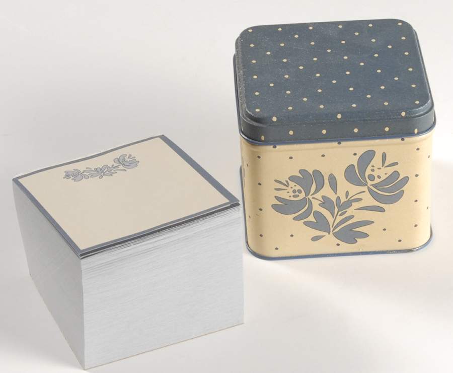 Yorktowne Paper Note Pad with Metal Box by Pfaltzgraff-1