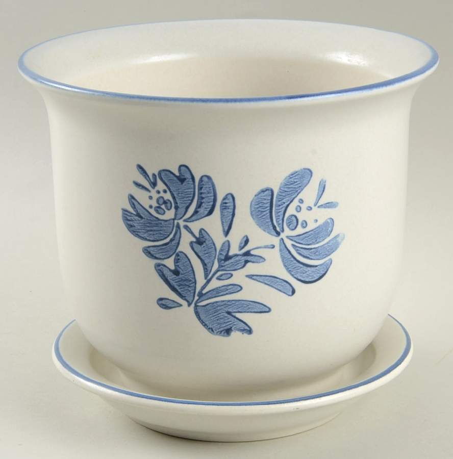 Yorktowne 6" Flower Pot & Underplate by Pfaltzgraff-1