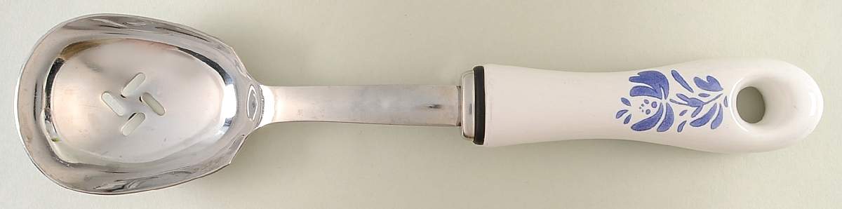 Yorktowne Slotted Serving Spoon with Stainless Bowl by Pfaltzgraff-1
