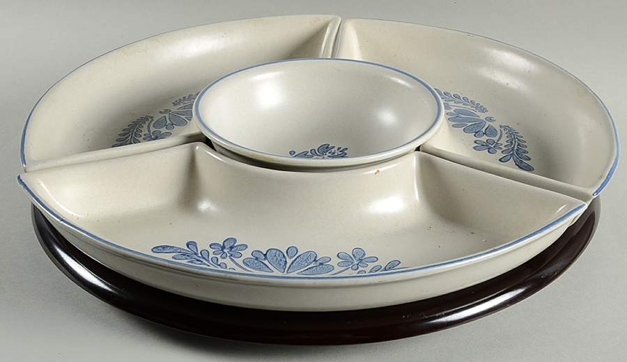 Yorktowne (5 Pc) Lazy Susan (3 Sides,1 Center,1 Plastic Base by Pfaltzgraff-1