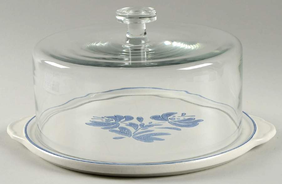 Yorktowne Large Covered Cake Plate by Pfaltzgraff-1