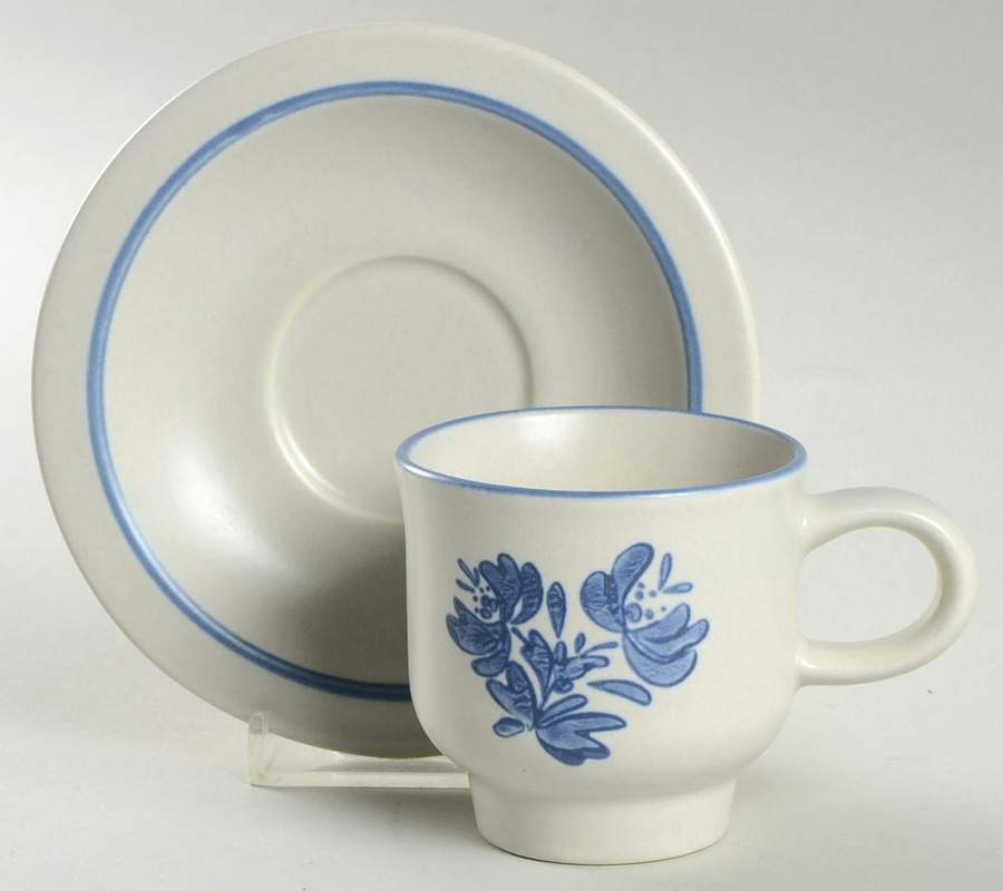 Yorktowne Child's Cup & Saucer Set by Pfaltzgraff-1