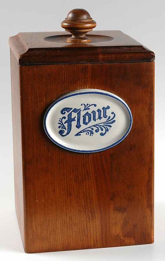 Yorktowne Wood Flour Canister & Lid by Pfaltzgraff-1