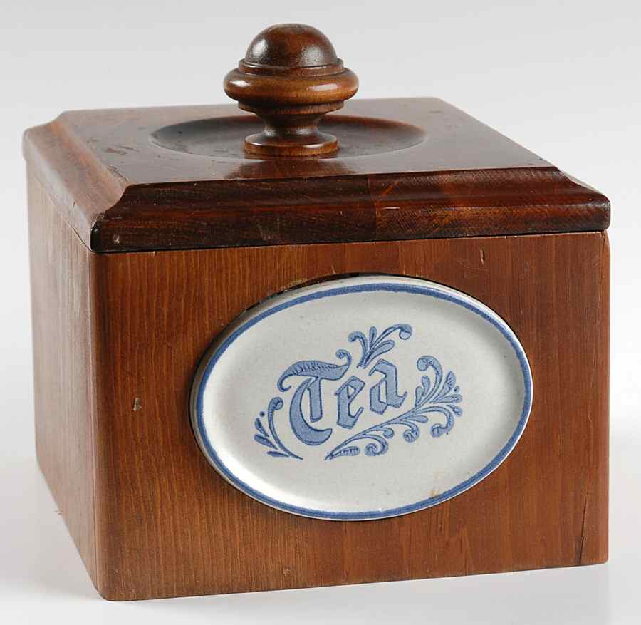 Yorktowne Wood Tea Canister & Lid by Pfaltzgraff-1
