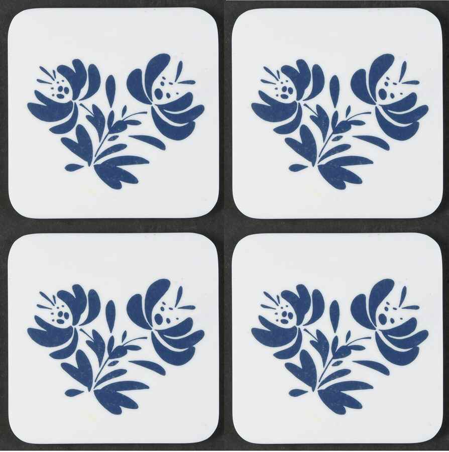 Yorktowne Square Plastic Coaster - Set of 4 by Pfaltzgraff-1