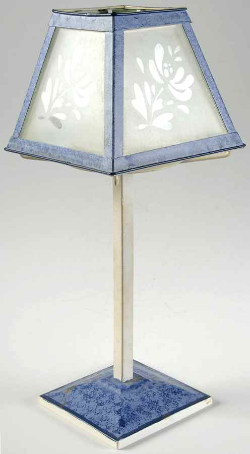 Yorktowne Tea Light Lamp & Shade by Pfaltzgraff-1