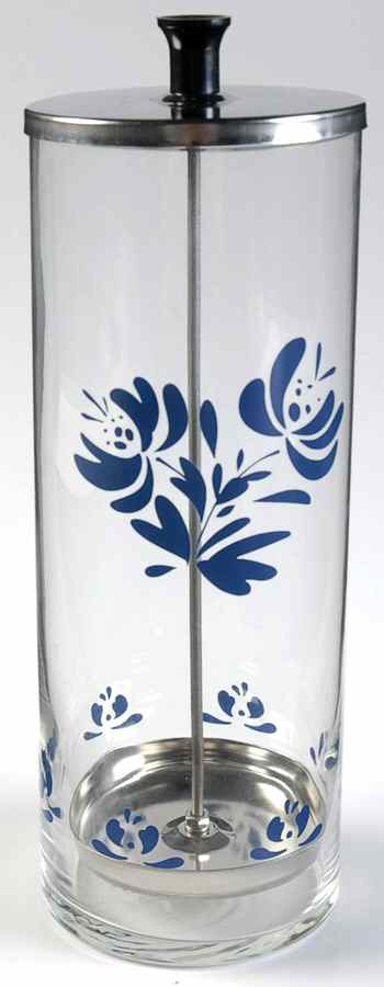 Yorktowne Glassware Straw Dispenser W/Metal Top by Pfaltzgraff-1