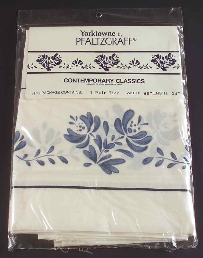 Yorktowne Tier Curtain Pair 68" X 24" by Pfaltzgraff-1