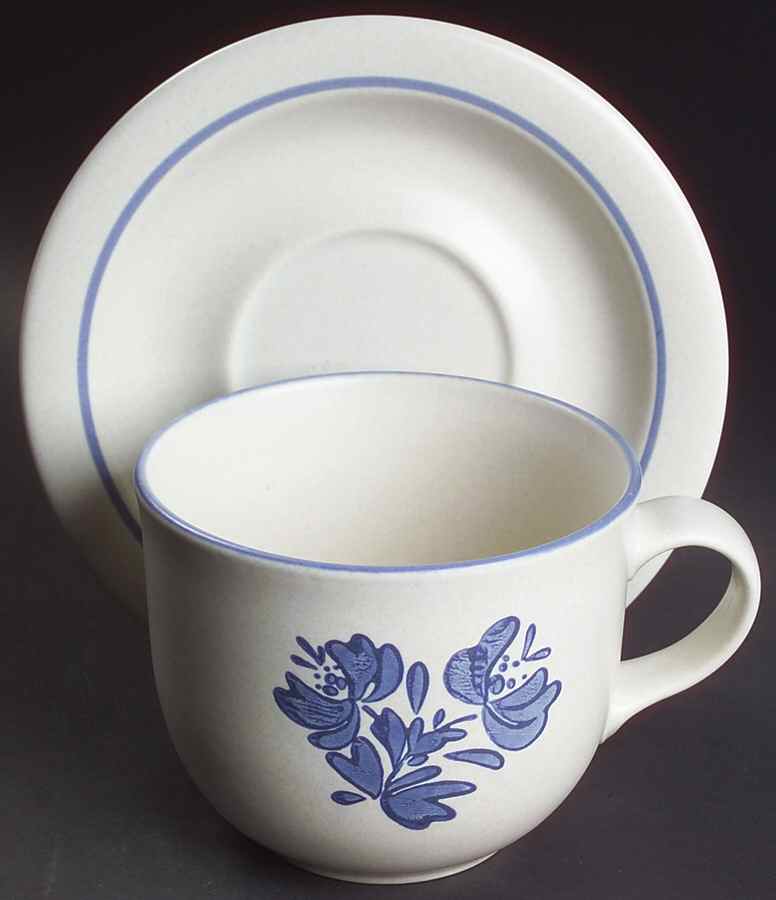 Yorktowne Oversized Cup & Saucer Set by Pfaltzgraff-1