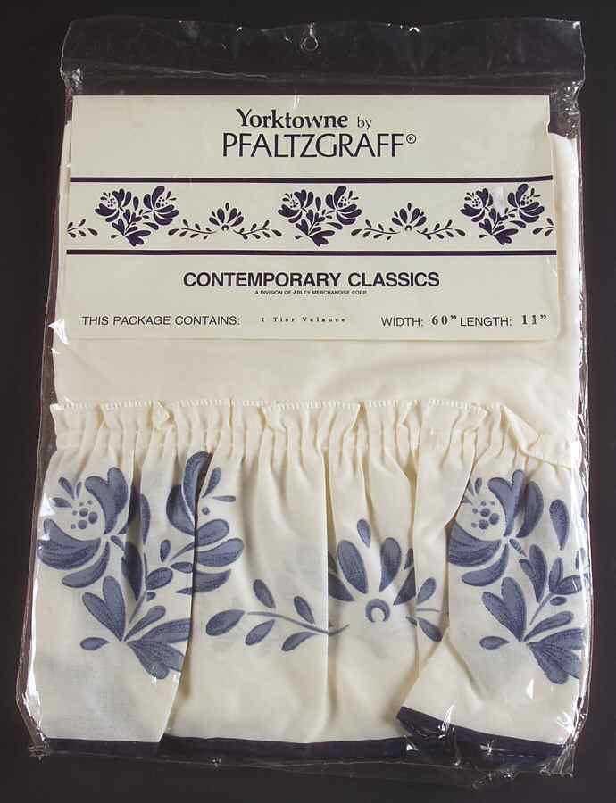 Yorktowne Curtain Valance Pair 60" X 11" by Pfaltzgraff-1