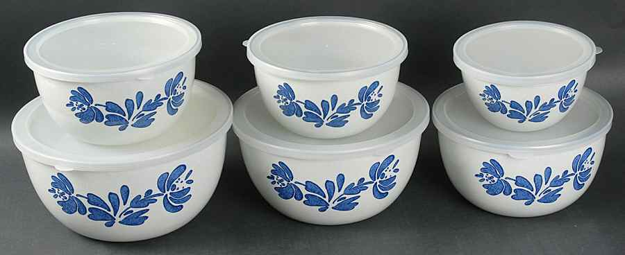 Yorktowne Mixing Bowl Set-Mtl/6bwls&Lid by Pfaltzgraff-1