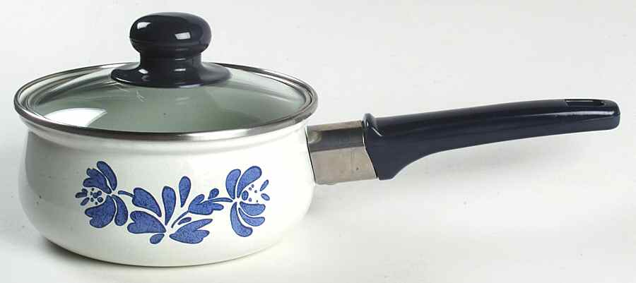 Yorktowne 1 Quart Metal Cvrd Saucepan with Glass Lid by Pfaltzgraff-1