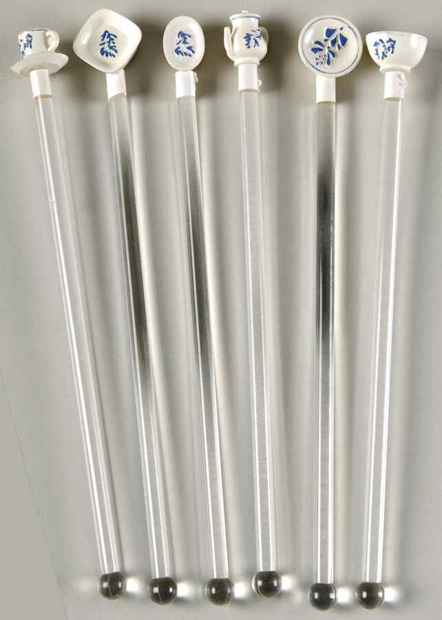 Yorktowne (Set of 6) Motif Plastic Swizzle Stick by Pfaltzgraff-1