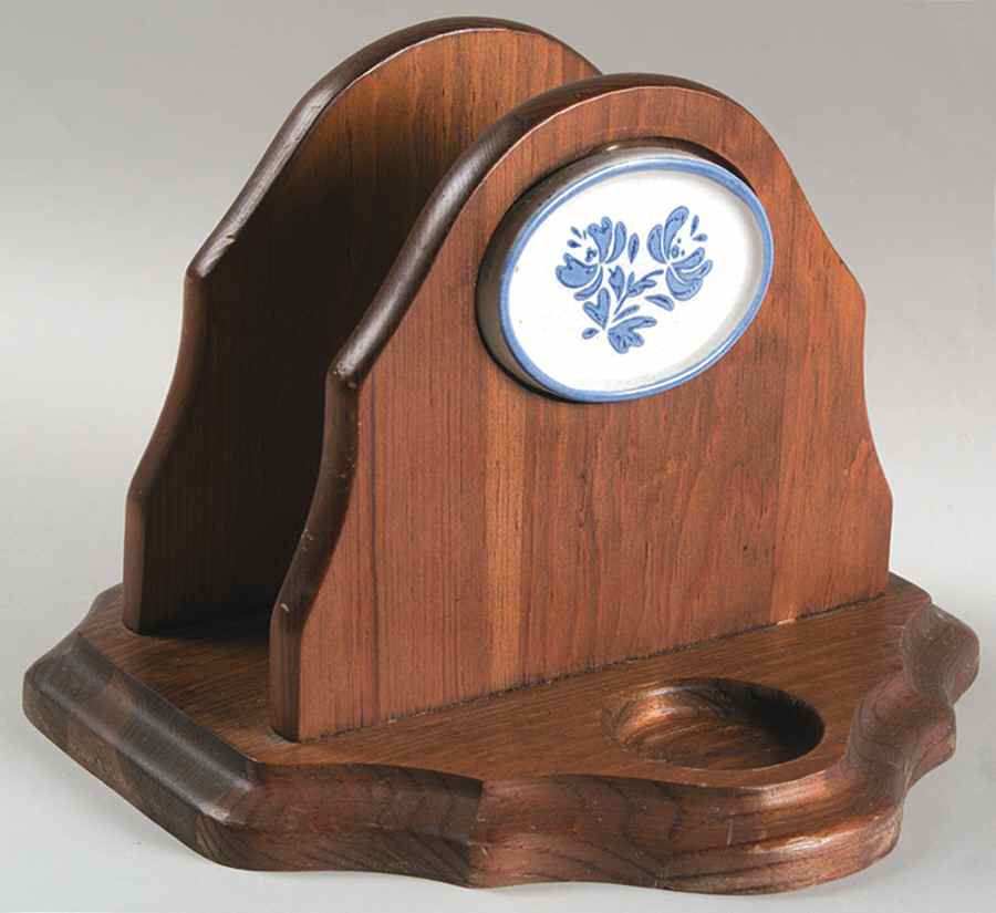 Yorktowne Wood Tray for Napkin, Salt & Pepper Set- by Pfaltzgraff-1