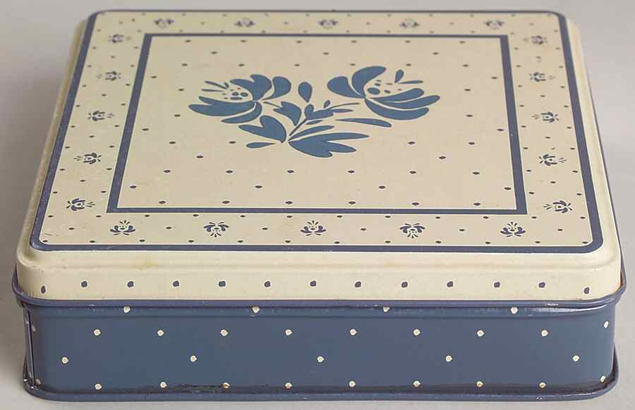 Yorktowne 5" Square Metal Napkin Box by Pfaltzgraff-1