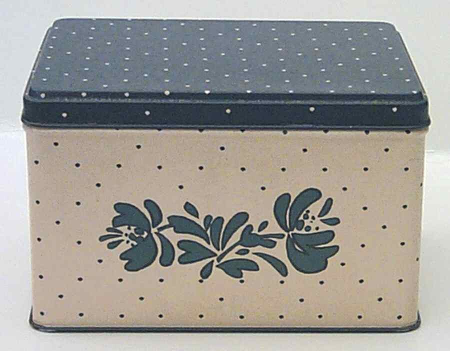 Yorktowne Metal Recipe Box & Lid by Pfaltzgraff-1