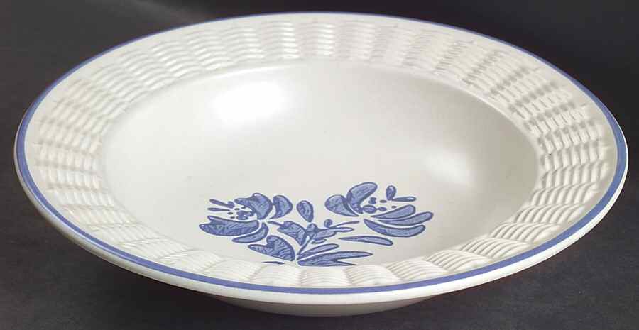 Yorktowne Large Bowl with Wicker Trim by Pfaltzgraff-1