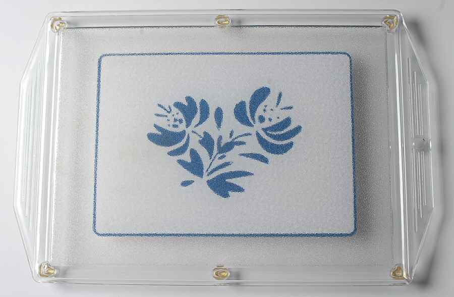 Yorktowne 2 Handle Rectangular Acrylic Cutting Board by Pfaltzgraff-1
